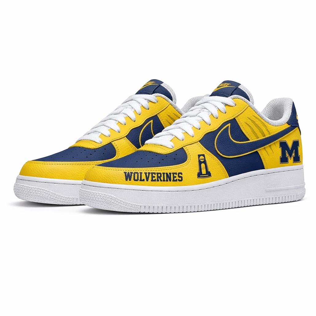 Michigan Wolverines National Champions 2026 Air Force 1 Shoes Sneakers 1 Michigan Wolverines National Champions 2026 Air Force 1 Shoes Sneakers