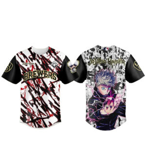 Milwaukee Brewers x Satoru Gojo Baseball Jersey