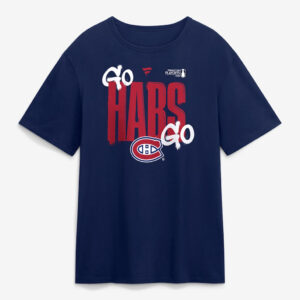 Montreal Canadiens Navy 2026 Stanley Cup Playoffs Slogan Go Habs Go T-Shirt