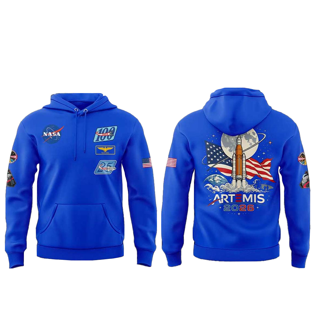 NASA 2026 Artemis II Moon Mission Hoodie 1 NASA 2026 Artemis II Moon Mission Hoodie