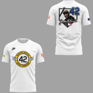 New York Mets x Jackie Robinson Day 2026 White T-Shirt