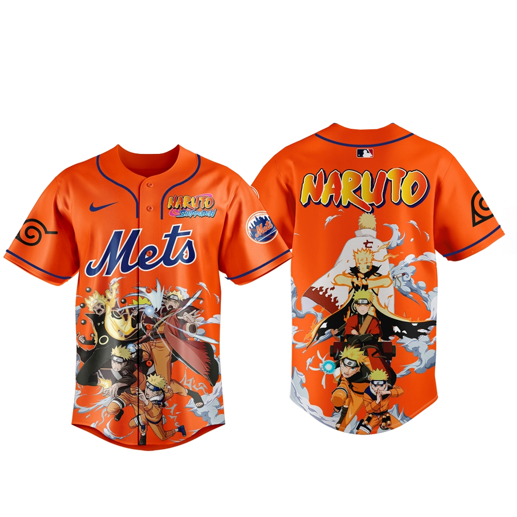 New York Mets x Naruto Game Night 2026 Baseball Jersey 1 New York Mets x Naruto Game Night 2026 Baseball Jersey
