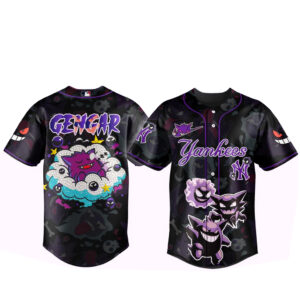 New York Yankees x Pokemon Gengar 2026 Baseball Jersey Version 1