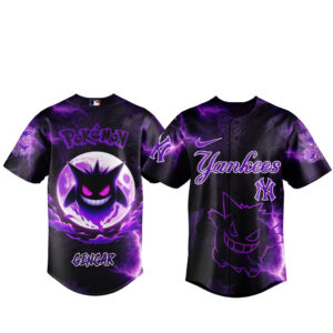 New York Yankees x Pokemon Gengar 2026 Baseball Jersey Version 3