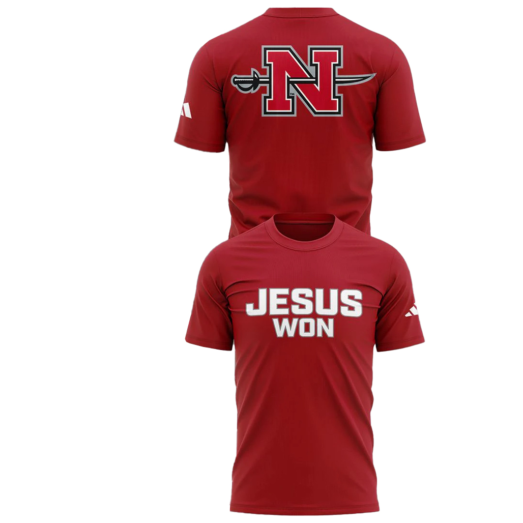 Nicholls Baseball x Jesus Won 2026 Shirt 1 Nicholls Baseball x Jesus Won 2026 T-Shirt