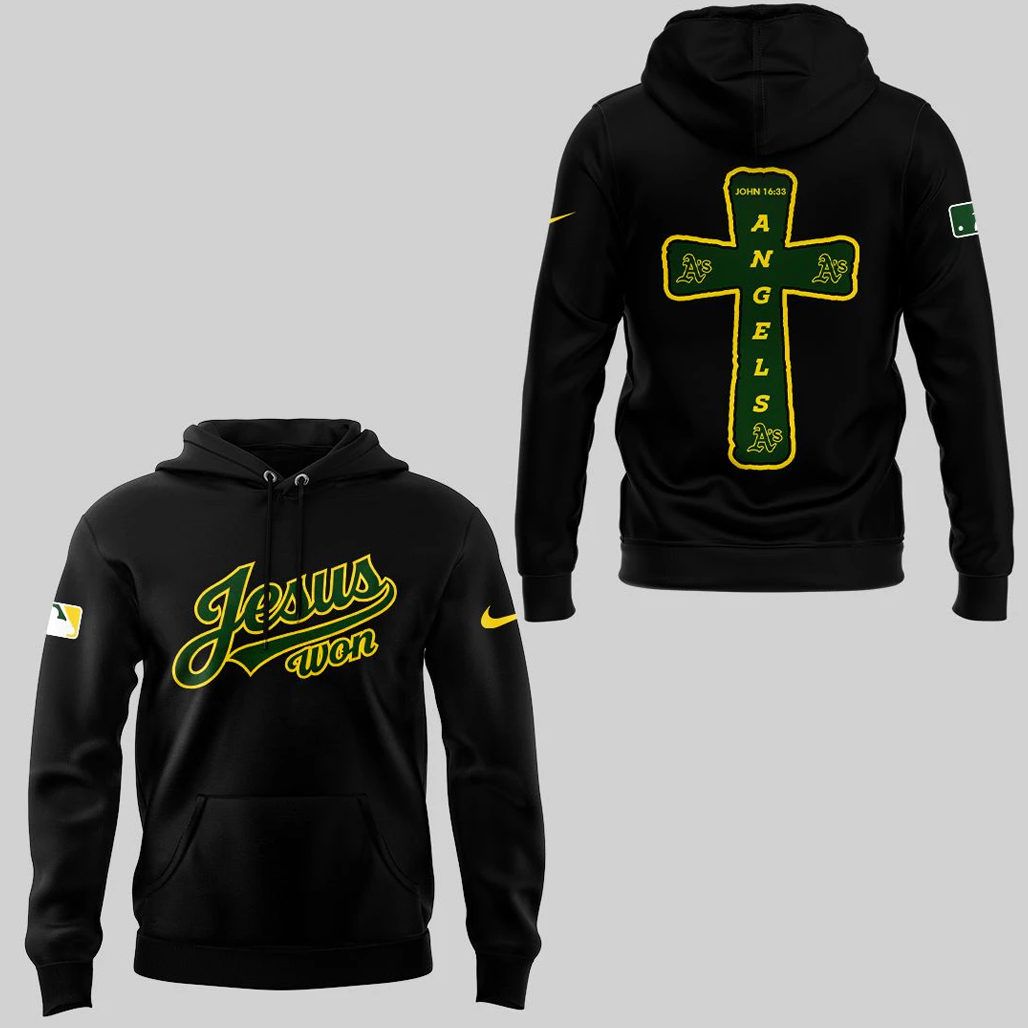 Oakland Athletics x Jesus Won 2026 Shirt 2 Oakland Athletics x Jesus Won 2026 Hoodie