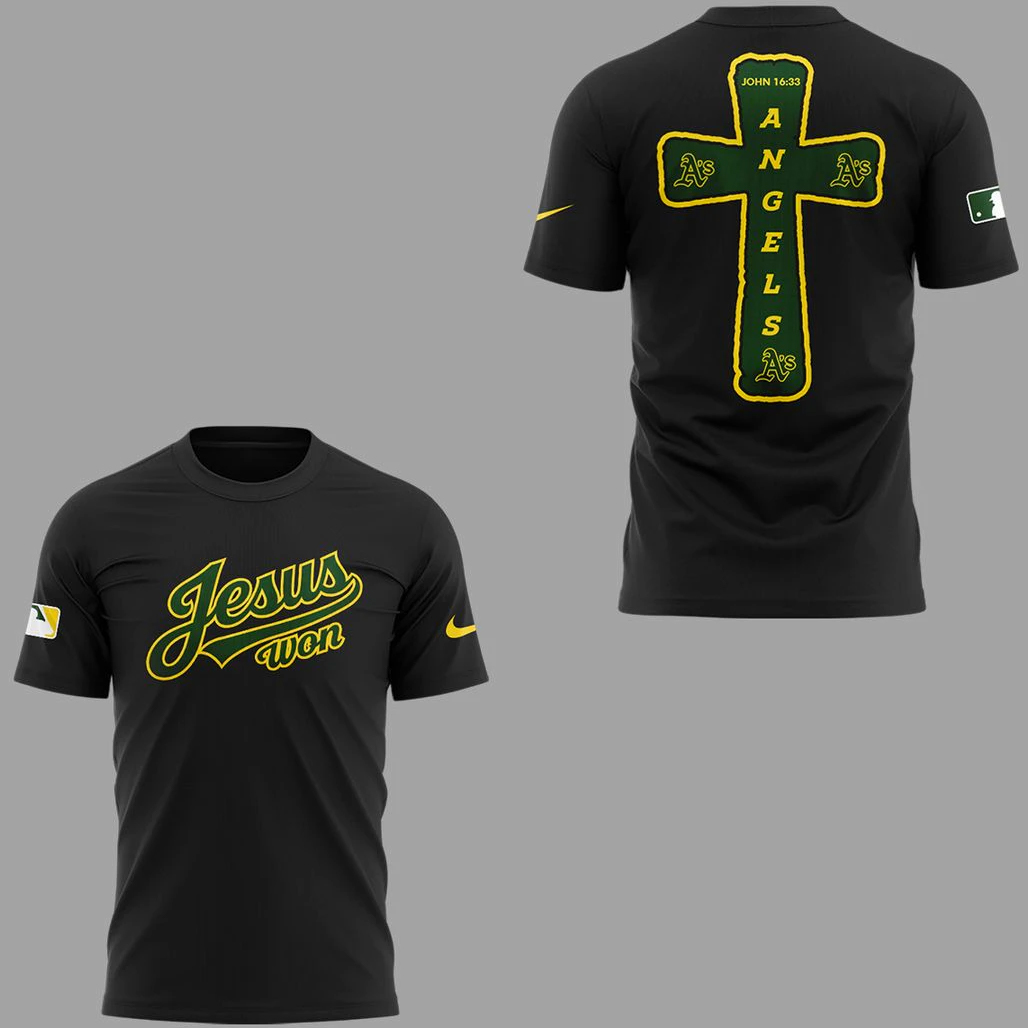 Oakland Athletics x Jesus Won 2026 Shirt 1 Oakland Athletics x Jesus Won 2026 T-Shirt