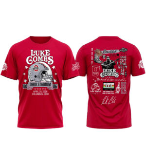 Ohio State Buckeyes x Luke Combs My Kinda Saturday Night Tour 2026 T-Shirt