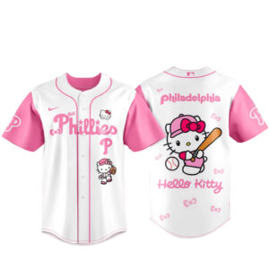 Philadelphia Phillies x Hello Kitty 2026 Pink Baseball Jersey