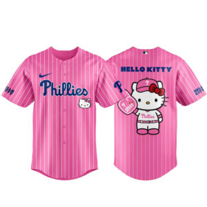 Philadelphia Phillies x Hello Kitty 2026 Pink Baseball Jersey