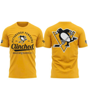 Pittsburgh Penguins Clinched Playoffs Flip And Script 2026 Night T-Shirt