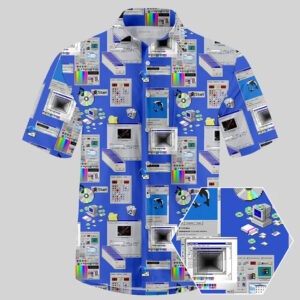 Retro Steam Windows Interface Hawaiian Shirt