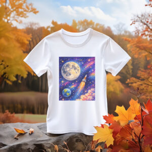 Rocket Space Artemis Colorful Shirt