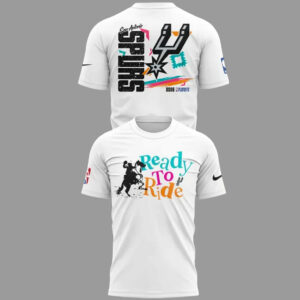 San Antonio Spurs Ready To Ride White T-Shirt