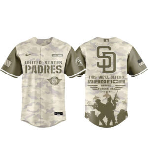 San Diego Padres Armed Forces Day Appreciation Night 2026 Baseball Jersey