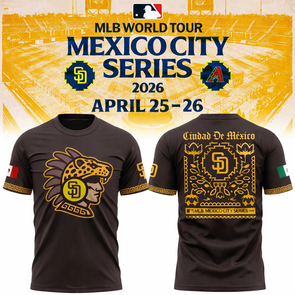 San Diego Padres Mexico City Series 2026 Shirt 1 San Diego Padres Mexico City Series 2026 T-Shirt