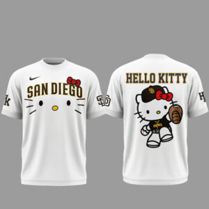San Diego Padres x Hello Kitty Night 2026 White T-Shirt