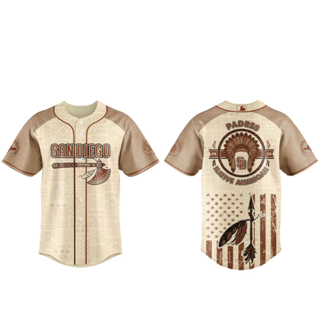 San Diego Padres x Native American Heritage 2026 Baseball Jersey 1 San Diego Padres x Native American Heritage 2026 Baseball Jersey