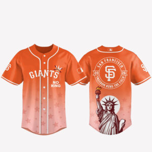 San Francisco Giants 2026 No Kings Freedom Runs The Field Baseball Jersey