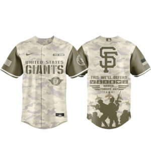 San Francisco Giants Armed Forces Day Appreciation Night 2026 Baseball Jersey