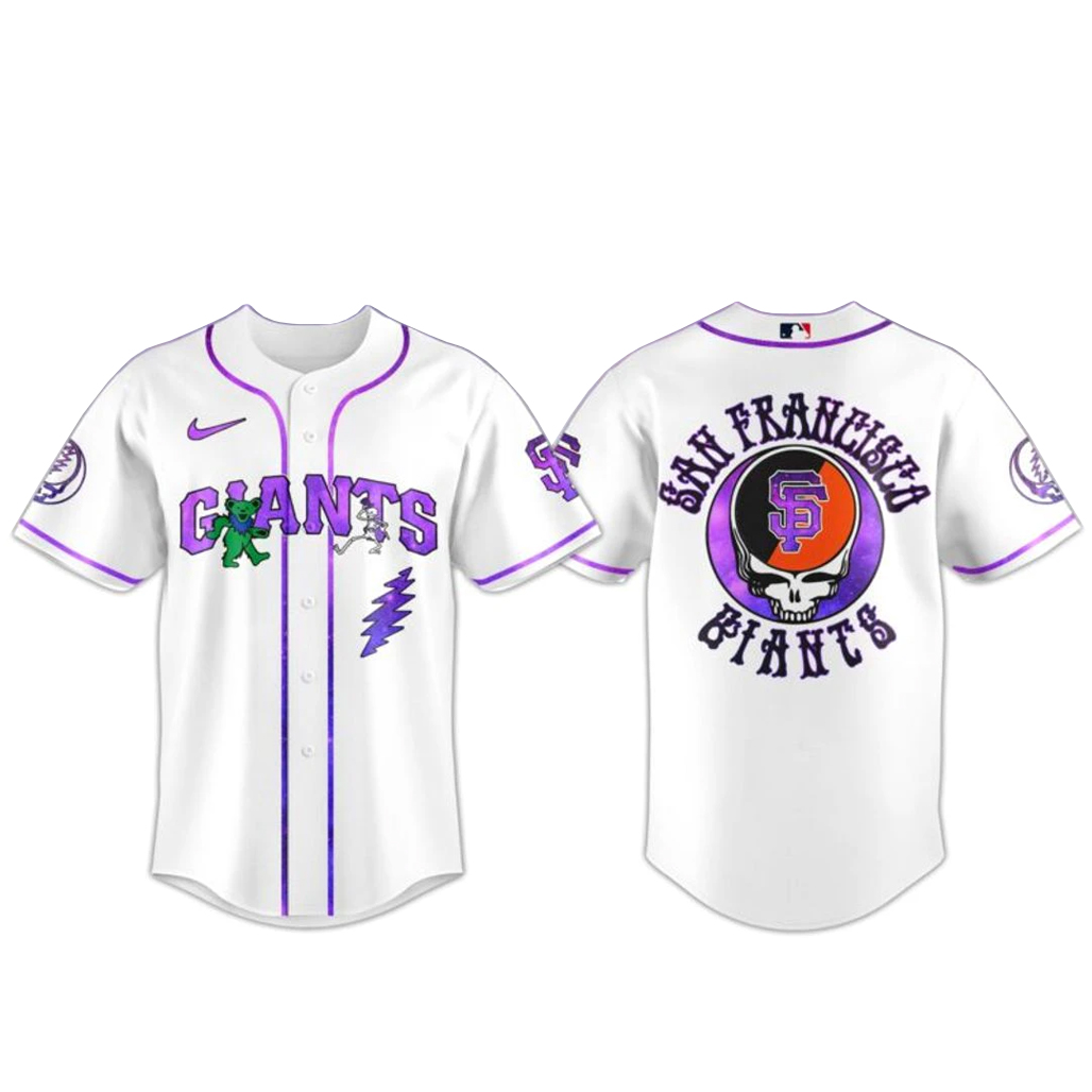 San Francisco Giants Grateful Dead Night 2026 Baseball Jersey 1 San Francisco Giants Grateful Dead Night 2026 Baseball Jersey