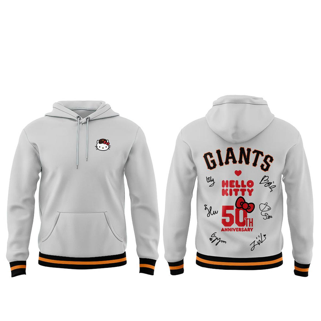 San Francisco Giants x NMIXX 2026 Anniversary 50th Hello Kitty Hoodie 1 San Francisco Giants x NMIXX 2026 Anniversary 50th Hello Kitty Hoodie