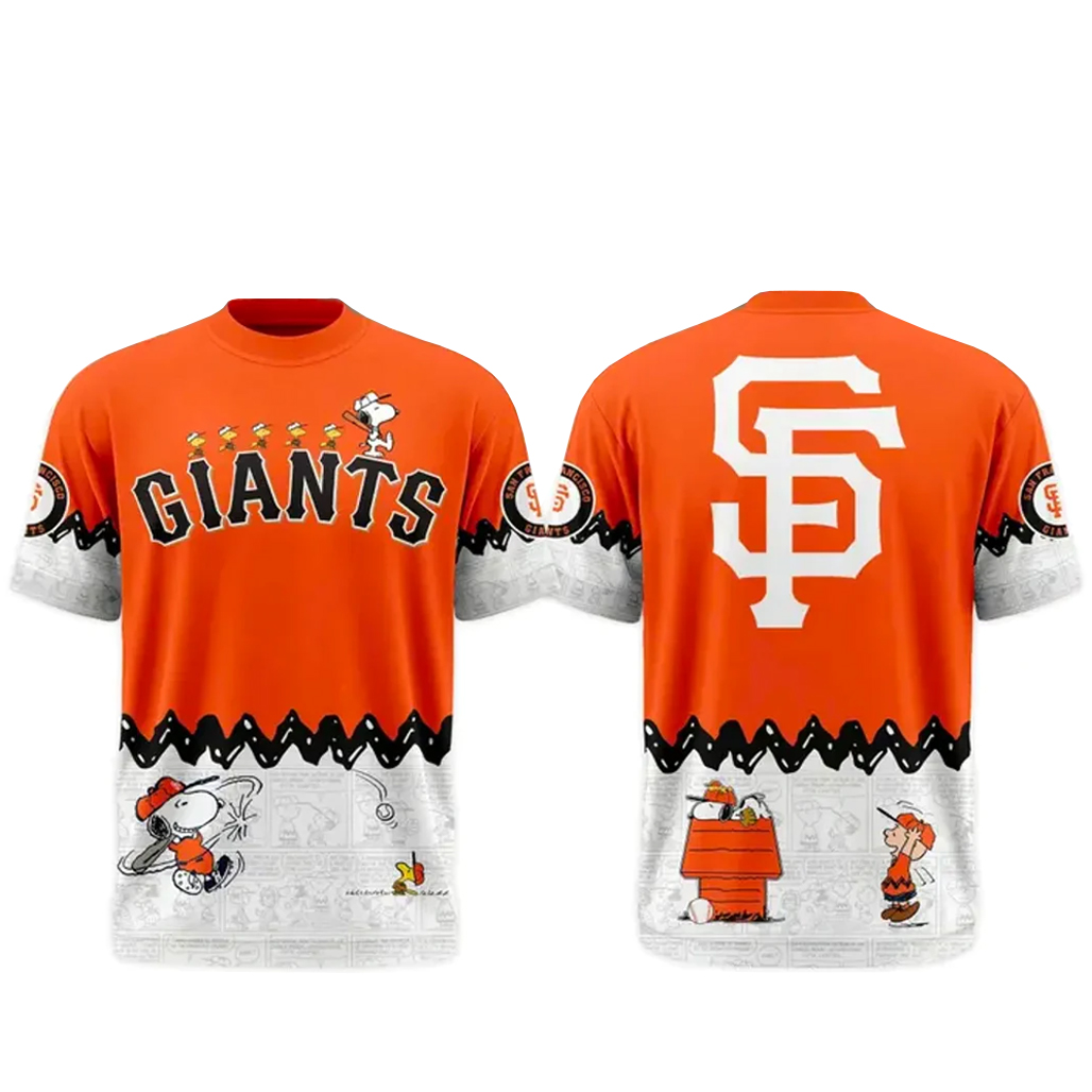 San Francisco Giants x Peanuts and Snoopy 2026 Shirt 1 San Francisco Giants x Peanuts and Snoopy 2026 T-Shirt