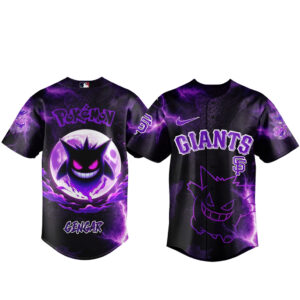 San Francisco Giants x Pokemon Gengar 2026 Baseball Jersey Version 3