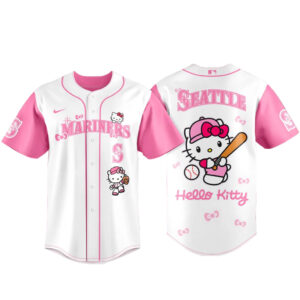 Seattle Mariners x Hello Kitty 2026 Pink Baseball Jersey