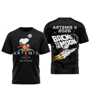 Snoopy Artemis II 2026 Back To The Moon T-Shirt
