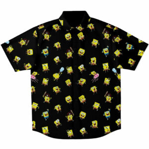 Spongebob Mood Black Hawaiian Shirt