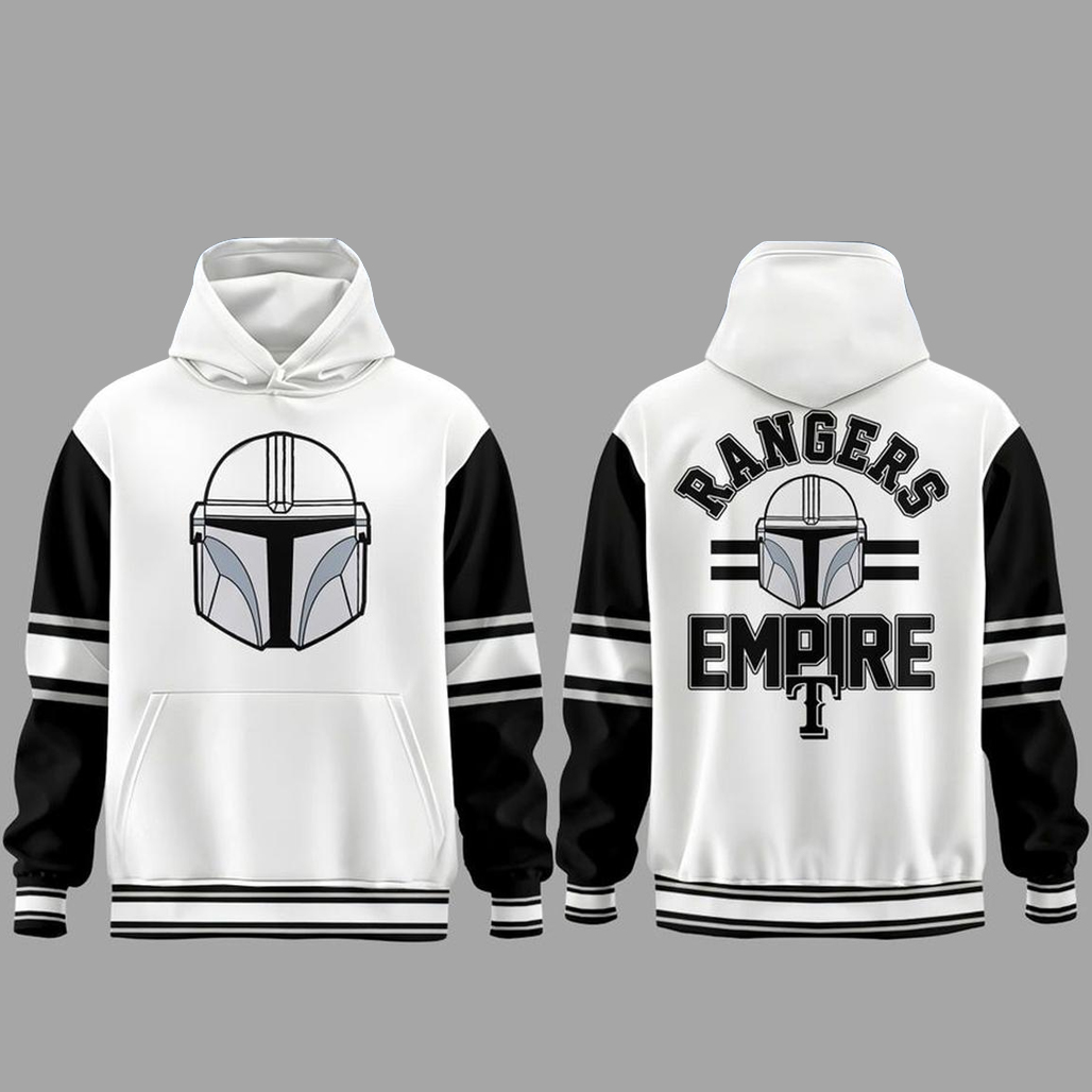 Texas Rangers 2026 Star Wars Night Classic Black And White Hoodie 1 Texas Rangers 2026 Star Wars Night Classic Black And White Hoodie