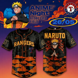 Texas Rangers Naruto Anime Night 2026 Baseball Jersey