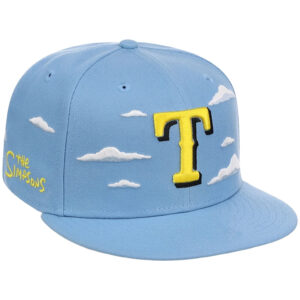 Texas Rangers The Simpsons Clouds 2026 Snapback Cap
