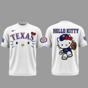 Texas Rangers x Hello Kitty Night 2026 White T-Shirt