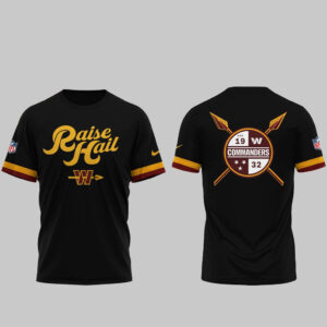 Washington Commanders 2026 Raise Hail Football Night T-Shirt
