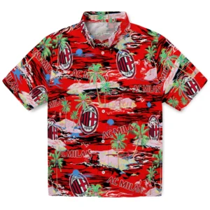 AC Milan Flamingo Retreat 2026 Hawaiian Shirt