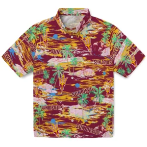 Arizona State Sun Devils Flamingo Retreat 2026 Hawaiian Shirt