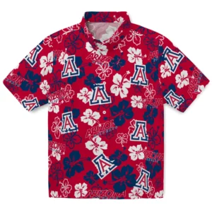Arizona Wildcats Hibiscus Bloom Hawaiian Shirt