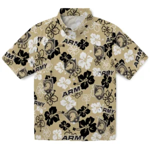 Army Black Knights Hibiscus Bloom Hawaiian Shirt