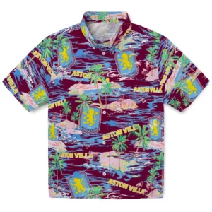 Aston Villa Flamingo Retreat 2026 Hawaiian Shirt