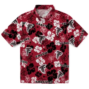 Atlanta Falcons Hibiscus Bloom Hawaiian Shirt