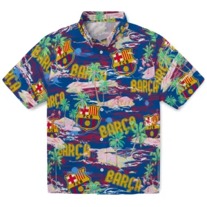 Barcelona Flamingo Retreat 2026 Hawaiian Shirt