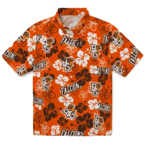Bowling Green Falcons Hibiscus Bloom Hawaiian Shirt