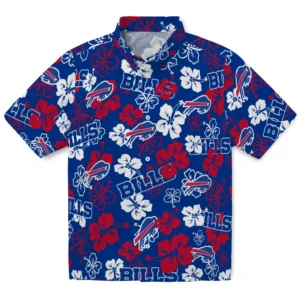Buffalo Bills Hibiscus Bloom Hawaiian Shirt
