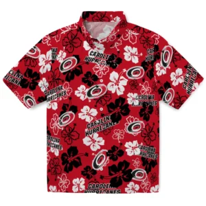 Carolina Hurricanes Hibiscus Bloom Hawaiian Shirt