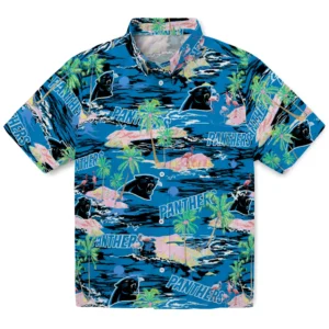 Carolina Panthers Flamingo Retreat 2026 Hawaiian Shirt