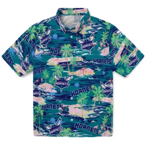 Charlotte Hornets Flamingo Retreat 2026 Hawaiian Shirt
