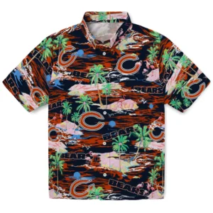 Chicago Bears Flamingo Retreat 2026 Hawaiian Shirt