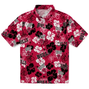 Chicago Bulls Hibiscus Bloom Hawaiian Shirt